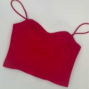 2FOR$30 NWOT Jason Wu Fuchsia Pink Bustier Style Crop Top
